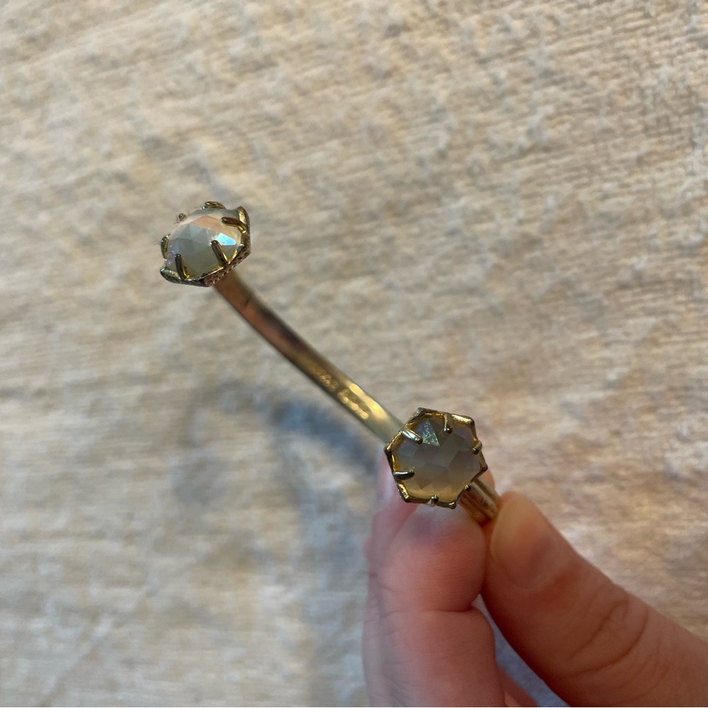 Kendra Scott Gold Cuff with Iridescent Accents